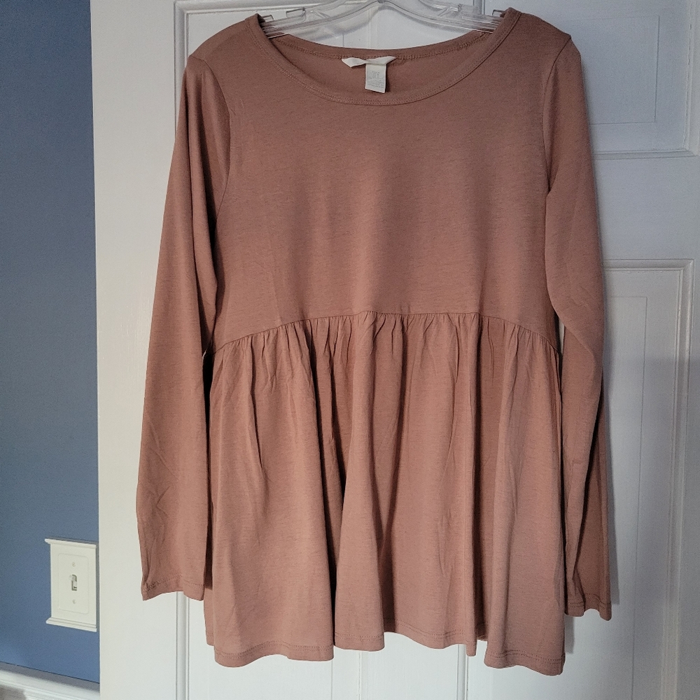 H&M Maternity Shirt Dusty Rose Pink